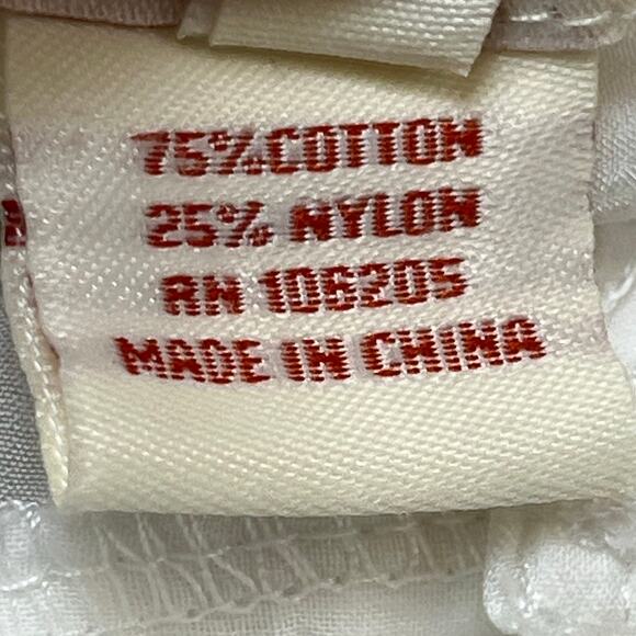 Sundance Women's Small White Sheer Lace Button Front Blouse 3/4 Sleeve Elegant - Picture 4 of 9